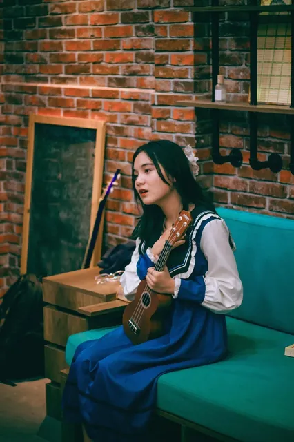 Simple Colourful Ukulele Strap